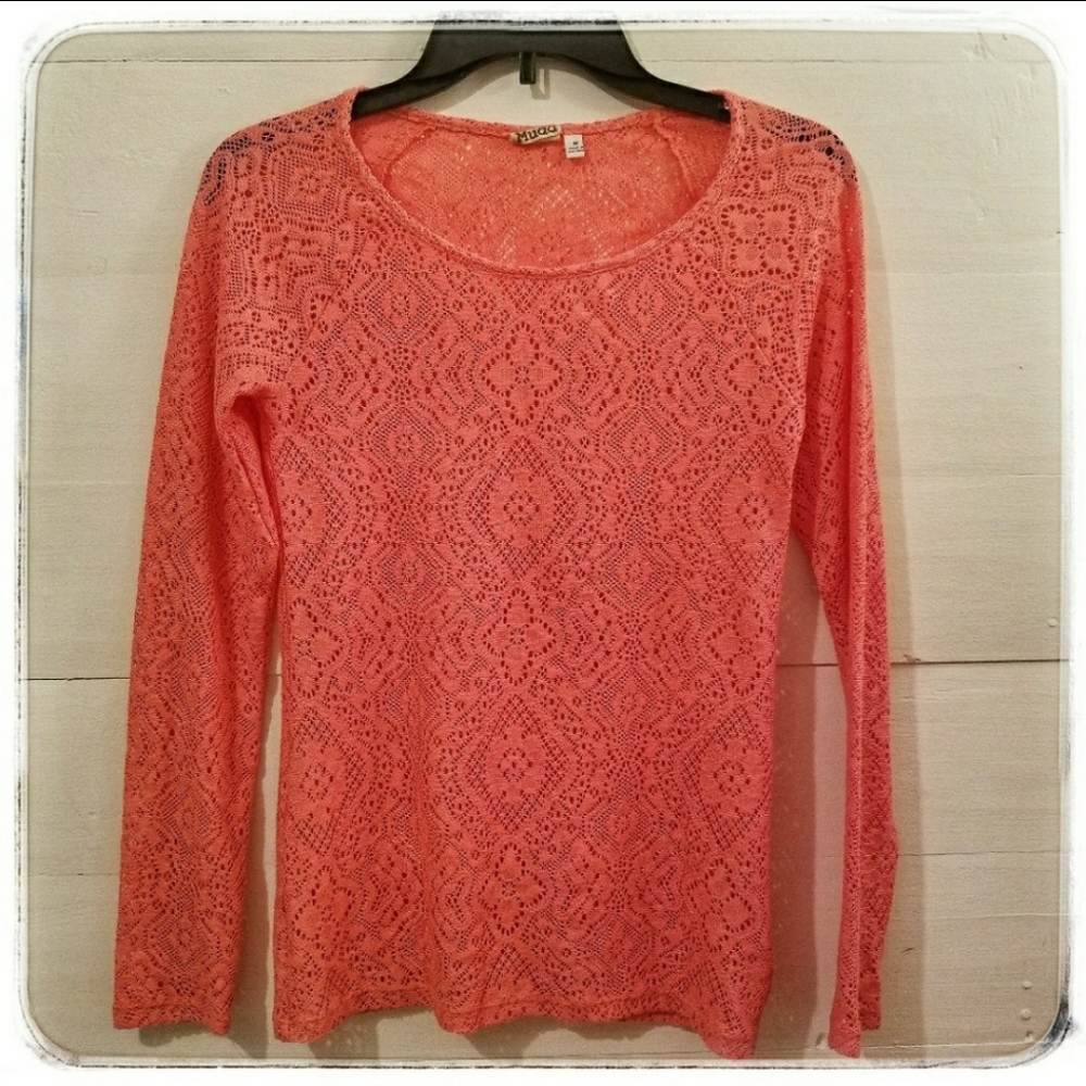 Mudd Like New Sheer Top Medium